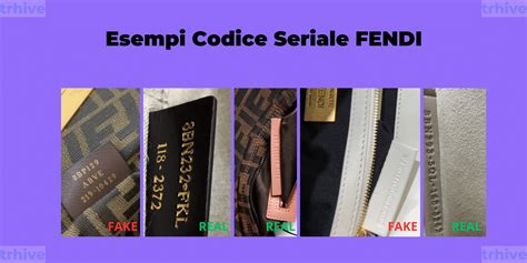 fendi codice seriale